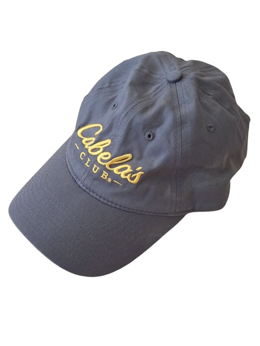 Cabela’s Club Gray Baseball Cap with Yellow Embroidery